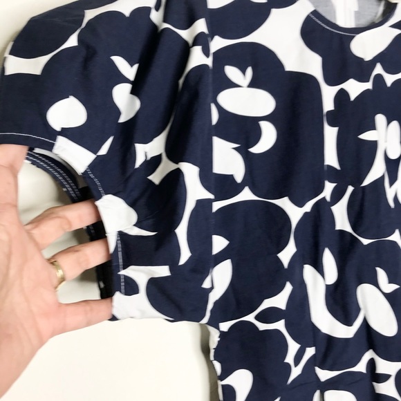 Anthropologie Womens Mignon Doo Angie Floral Print Poplin Top Blue XS - Picture 8 of 9